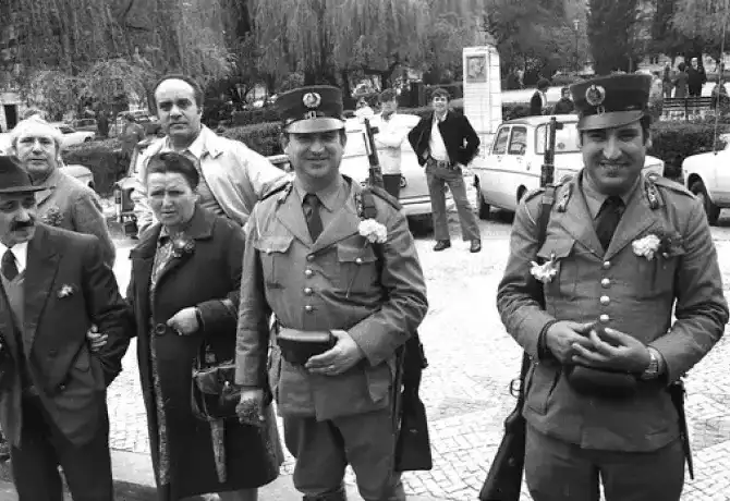 Demonstration in Lisbon against the authoritarian regime